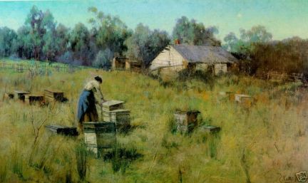 old post card - BeeKeeping