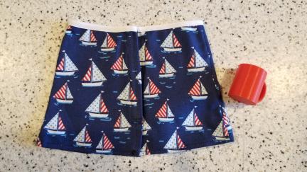 Pear Sized Smart Doll Sail Print Skirt with Mug back side